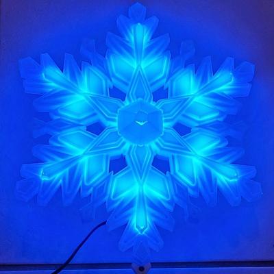 11" Ã— 9" Light Up Snowflake Tree Topper