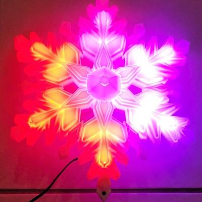 11" Ã— 9" Light Up Snowflake Tree Topper