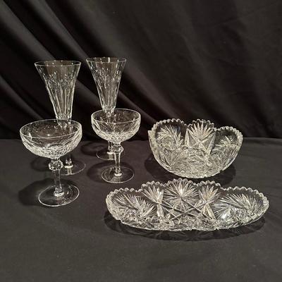 Waterford Crystal and Cut Glass Bowls (LR-KL)