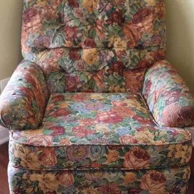 Vintage Floral Chair Made by Byrant