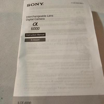 Sony 6000 Digital Camera & Accessories  (PC1-JS)