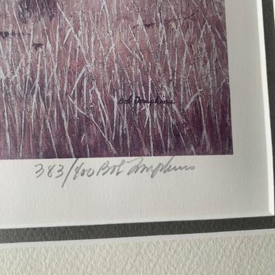 Bob Thompkins SIGNED / NUMBERED Grandview Plantation Pheasants Framed Print