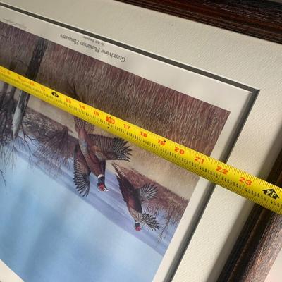 Bob Thompkins SIGNED / NUMBERED Grandview Plantation Pheasants Framed Print