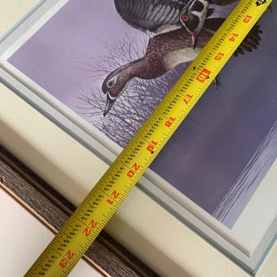 SIGNED NUMBERED FRAMED Water Mallard Ducks Fowl Print BOB THOMPKINS