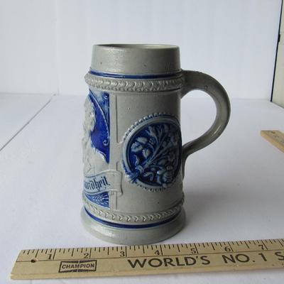 Lot 254:  Vintage Stoneware German Stein, 0.5L