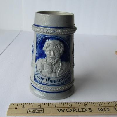 Lot 254:  Vintage Stoneware German Stein, 0.5L