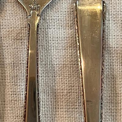 Vintage Lot 8 Sterling Silver Forks Spoons (208g)