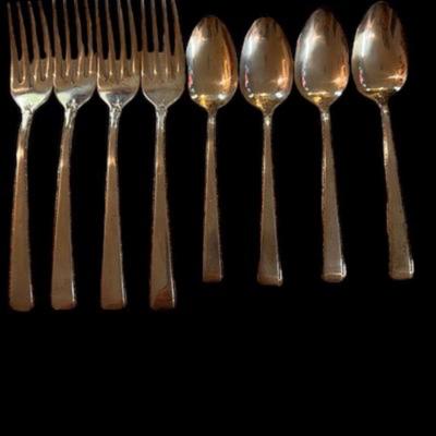 Vintage Lot 8 Sterling Silver Forks Spoons (208g)