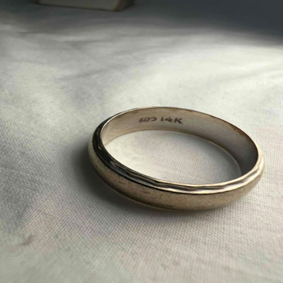 14K Gold Band Ring Size 10 (PB2-RG)
