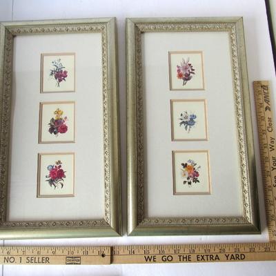Lot 259: 2 Pictures of Framed Floral Prints