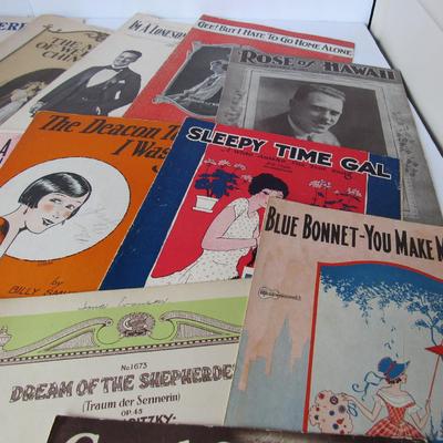 Lot 260:  Lot of 20 Vintage Sheet Music