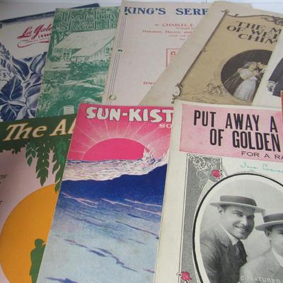 Lot 260:  Lot of 20 Vintage Sheet Music