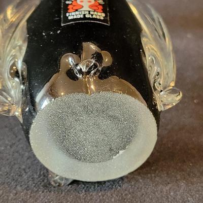 Italian Glass Horse and a Finnish Glass Penguin (L-DW)