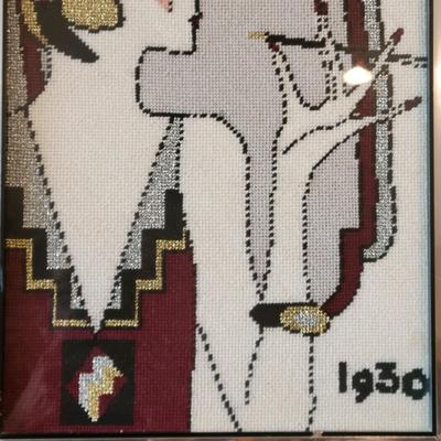 Bazaar Needlepoint and Nina Ricci Signoricci Perfume (L-DW)