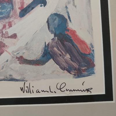 FRAMED SIGNED WILLIAM CUMMING ARTWORK