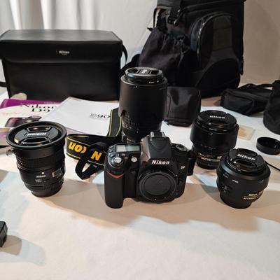 Nikon D-90 12mp Digital Camera, 4 Lenses, More (PC1-JS)