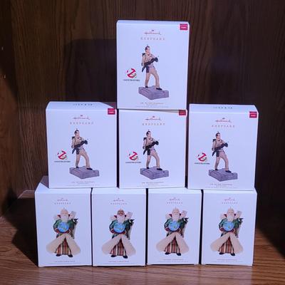 New Ghost Busters and Father Christmas Ornaments