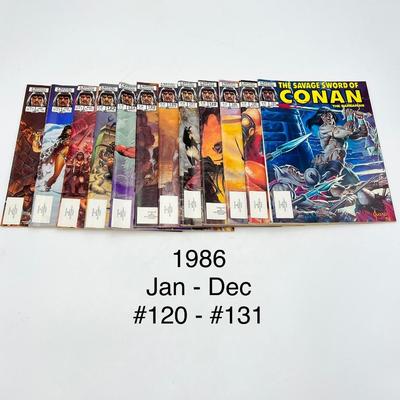 MARVEL COMICS ~ The Savage Sword of Conan ~ 1980'S ~ Lot of 84 Comic Books