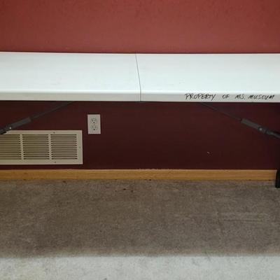 White Plastic Large Folding Table