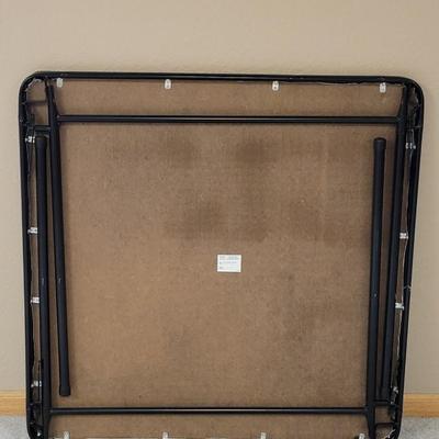 Black Square Folding Table