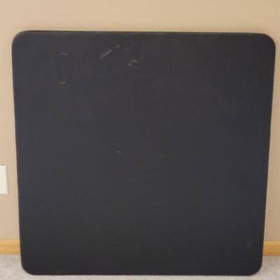 Black Square Folding Table