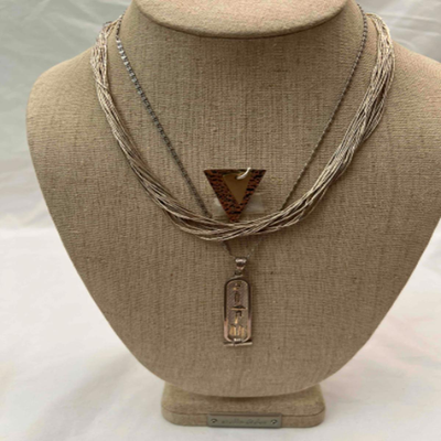 Silver 925 Multi Strand Necklace & More 925 (PB2-RG)