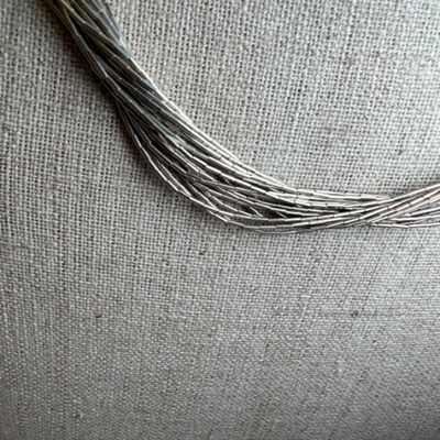 Silver 925 Multi Strand Necklace & More 925 (PB2-RG)