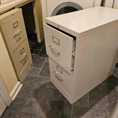 Pair Hon 2-Drawer Filing Cabinets  (L-JS)