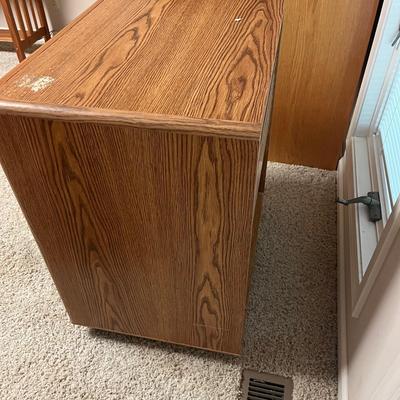 Computer Desk & Rolling Storage Unit (O-MG)