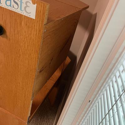 Computer Desk & Rolling Storage Unit (O-MG)