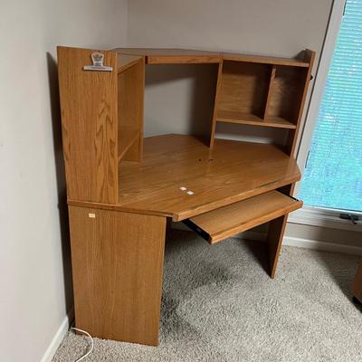 Computer Desk & Rolling Storage Unit (O-MG)