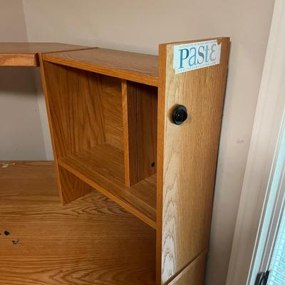 Computer Desk & Rolling Storage Unit (O-MG)