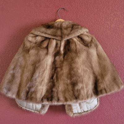 Brown Real Mink Wrap