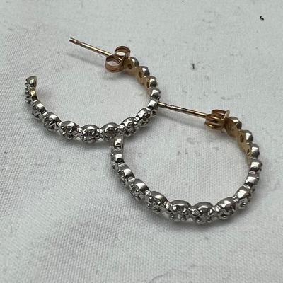 Five Diamond 14K Gold Ring Plus Earrings (PB2-RG)