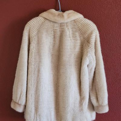 Real Striped Fur Coat