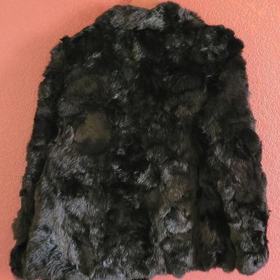 Black Real Fur Coat