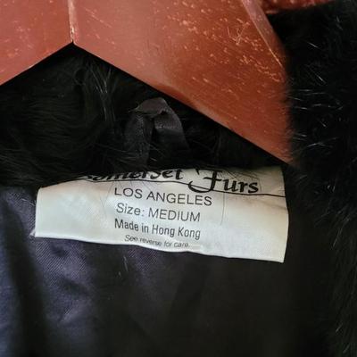 Black Real Fur Coat
