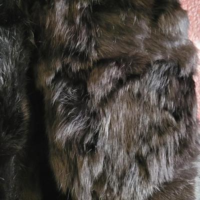 Black Real Fur Coat