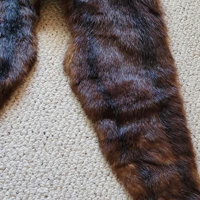 Real Fur Scarf with Double Tassels