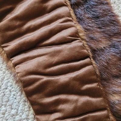 Real Fur Scarf with Double Tassels