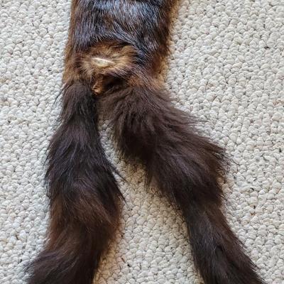 Real Fur Scarf with Double Tassels
