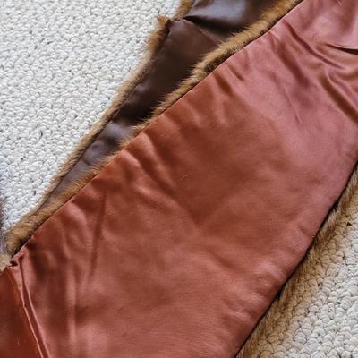 Real Fur Scarf with 4 Tassels
