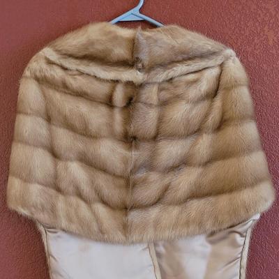 Brown Real Mink Fur Wrap