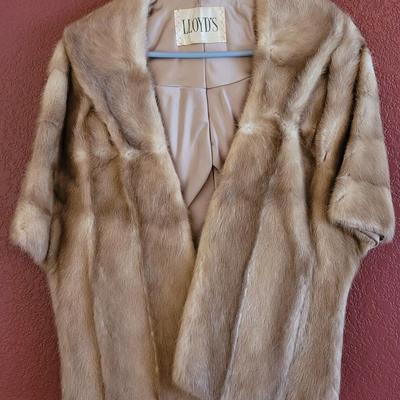 Brown Real Mink Fur Wrap