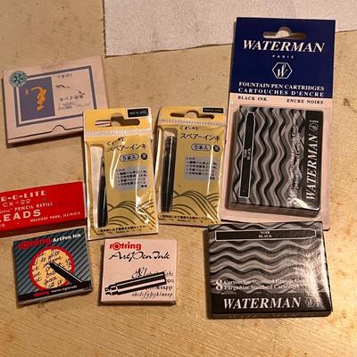 Mixed Lot Waterman Cartridges, Art Pen Ink, etc.