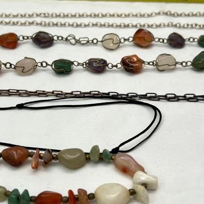 Stone Beaded Necklaces & More (PB2-RG)