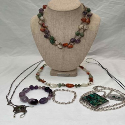 Stone Beaded Necklaces & More (PB2-RG)