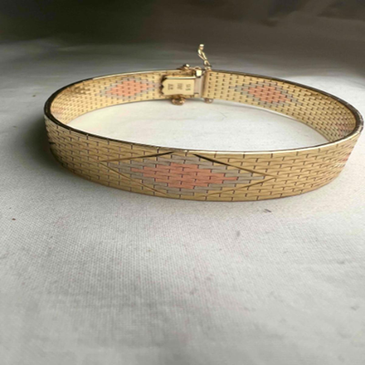 14K Gold Bracelet - Tri-Colored (PB2-RG)