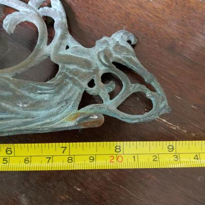 Vintage Metal Art Nouveau Garden Bell