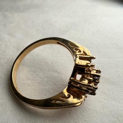 14K Gold Diamond Cluster Ring (PB2-RG)